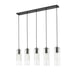 Alton Matte Black 5 Light Linear Pendant Z-Lite 824P-5L-MB | theLightShop