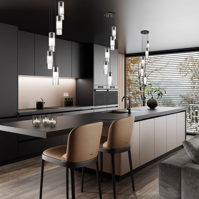 Alton Matte Black 5 Light Pendant Z-Lite 824P-5R-MB | theLightShop