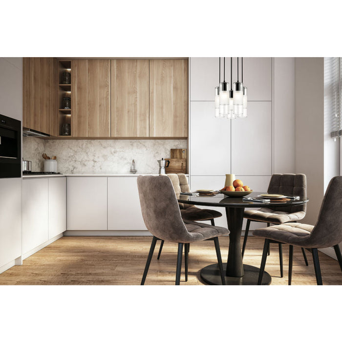 Alton Matte Black 5 Light Pendant Z-Lite 824P-5R-MB | theLightShop