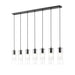 Alton Matte Black 7 Light Linear Pendant Z-Lite 824P-7L-MB | theLightShop