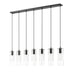 Alton Matte Black 7 Light Linear Pendant Z-Lite 824P-7L-MB | theLightShop
