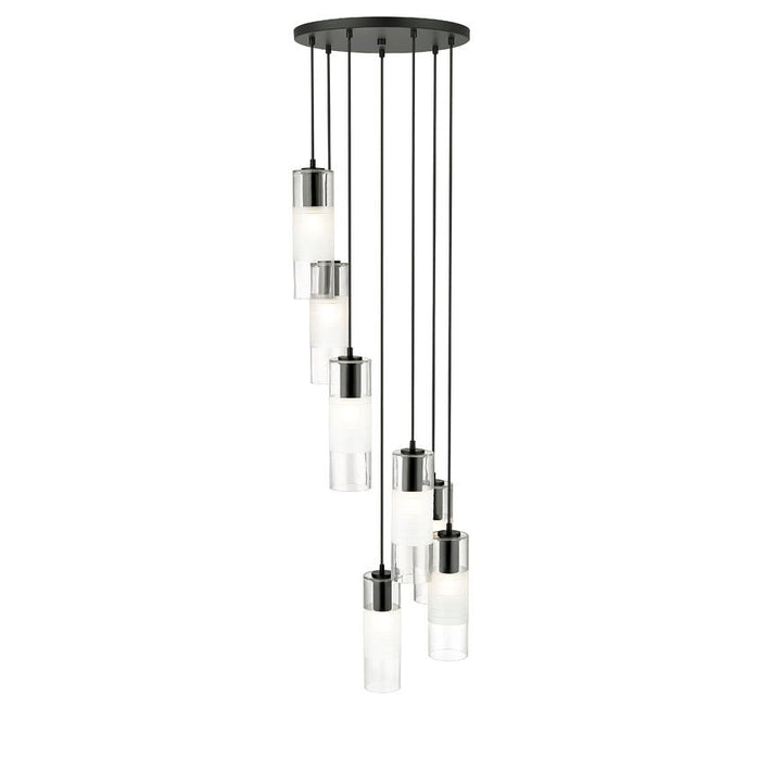 Alton Matte Black 7 Light Pendant Z-Lite 824P-7R-MB | theLightShop