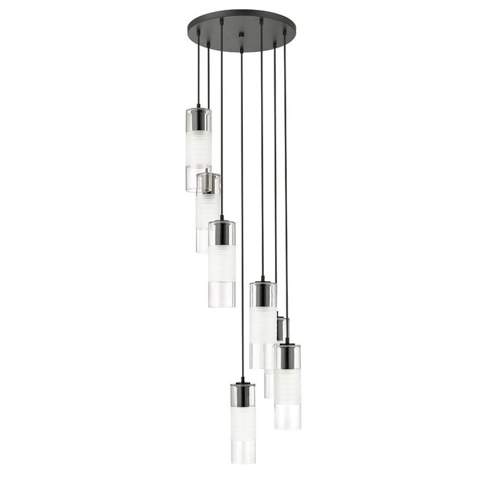 Alton Matte Black 7 Light Pendant Z-Lite 824P-7R-MB | theLightShop