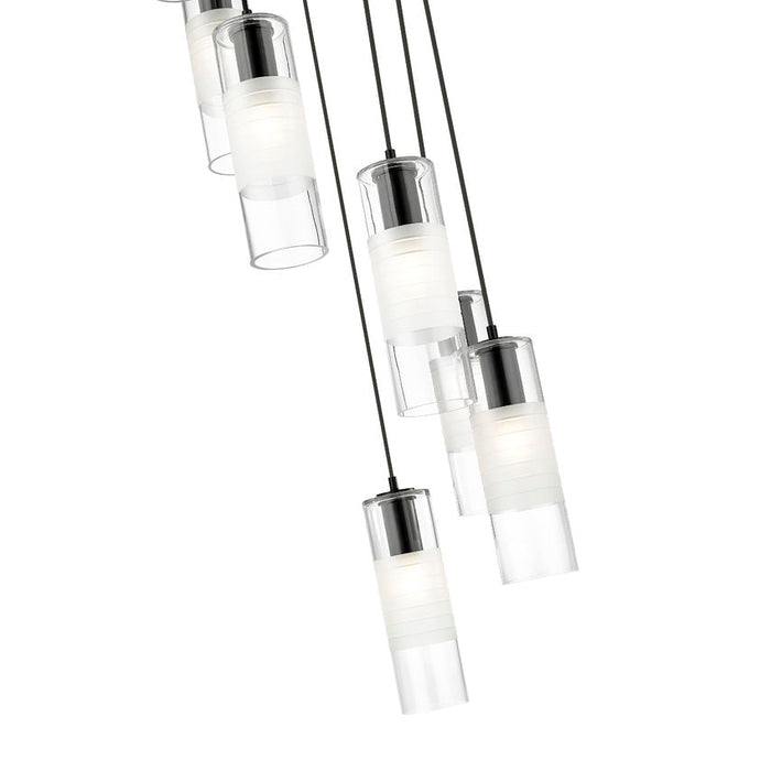 Alton Matte Black 7 Light Pendant Z-Lite 824P-7R-MB | theLightShop