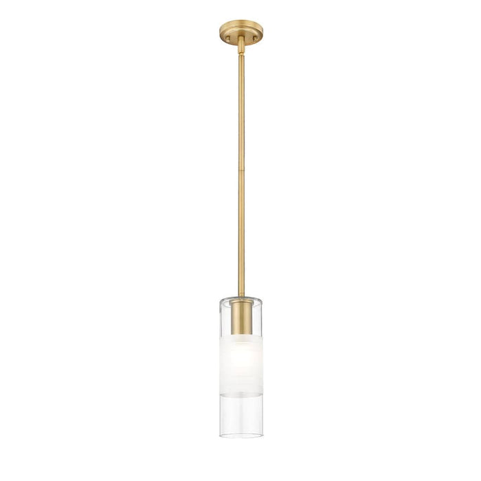Alton Modern Gold 1 Light Stem Pendant Z-Lite 824P-ROD-MGLD | theLightShop