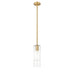 Alton Modern Gold 1 Light Stem Pendant Z-Lite 824P-ROD-MGLD | theLightShop