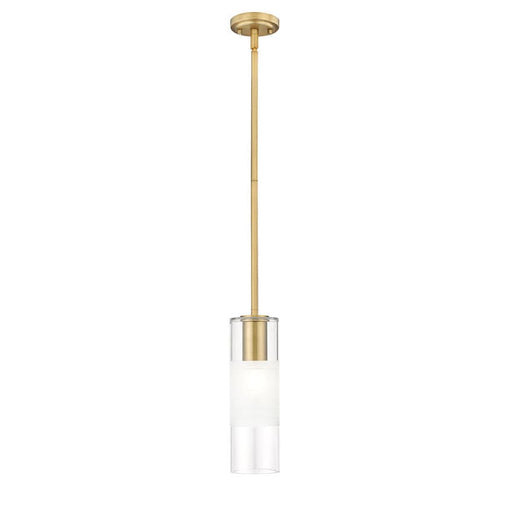 Alton Modern Gold 1 Light Stem Pendant Z-Lite 824P-ROD-MGLD | theLightShop