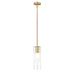 Alton Modern Gold 1 Light Stem Pendant Z-Lite 824P-ROD-MGLD | theLightShop