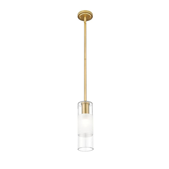 Alton Modern Gold 1 Light Stem Pendant Z-Lite 824P-ROD-MGLD | theLightShop