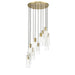 Alton Modern Gold 11 Light Pendant Z-Lite 824P-11R-MGLD | theLightShop
