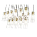 Alton Modern Gold 17 Light Linear Pendant Z-Lite 824P-17L-MGLD | theLightShop