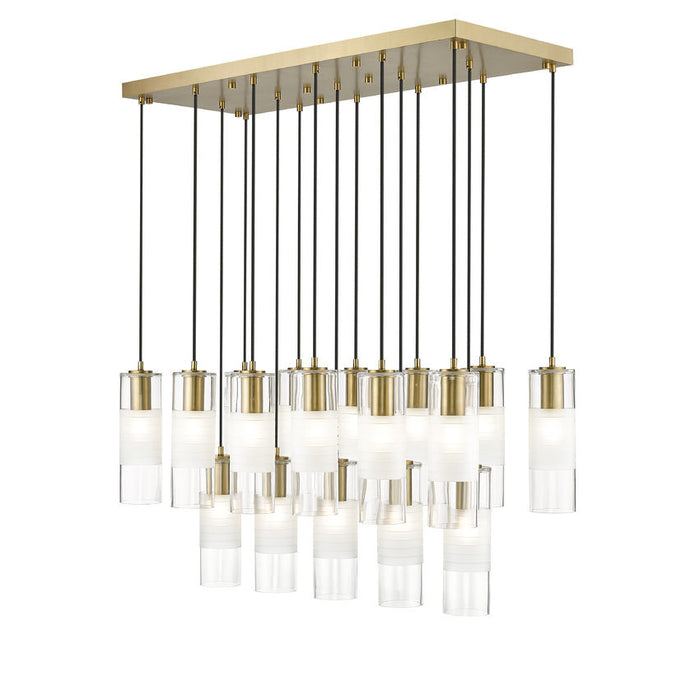 Alton Modern Gold 17 Light Linear Pendant Z-Lite 824P-17L-MGLD | theLightShop