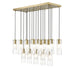 Alton Modern Gold 17 Light Linear Pendant Z-Lite 824P-17L-MGLD | theLightShop
