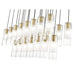 Alton Modern Gold 23 Light Linear Pendant Z-Lite 824P-23L-MGLD | theLightShop