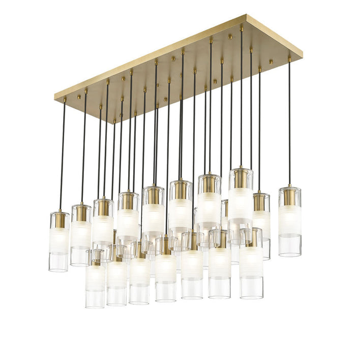 Alton Modern Gold 23 Light Linear Pendant Z-Lite 824P-23L-MGLD | theLightShop