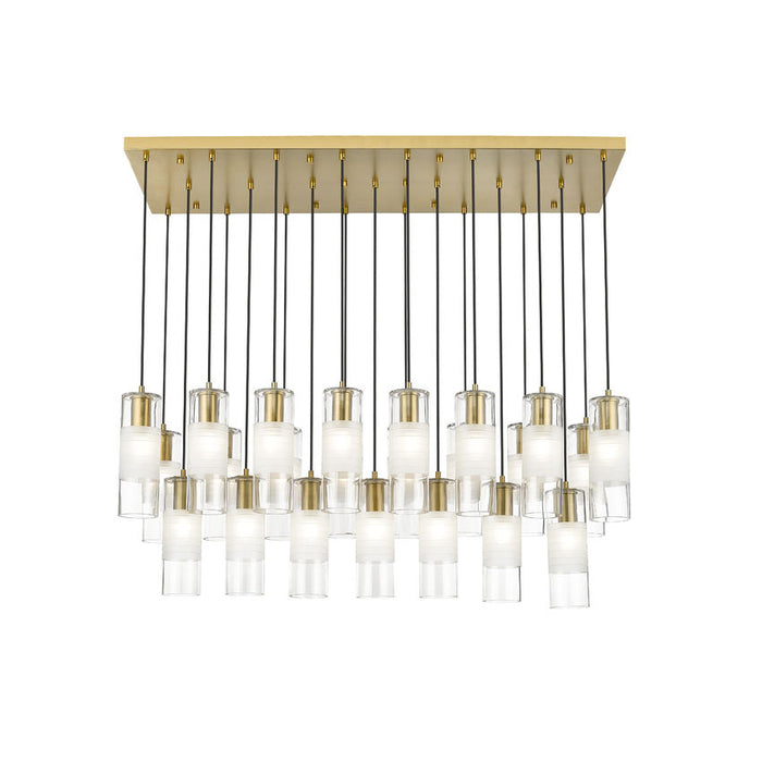 Alton Modern Gold 23 Light Linear Pendant Z-Lite 824P-23L-MGLD | theLightShop