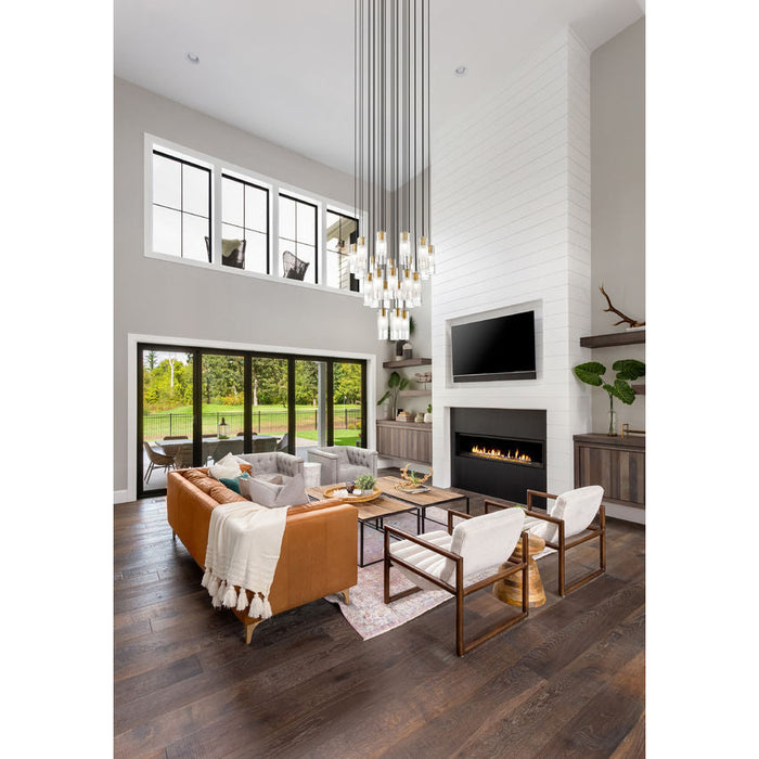 Alton Modern Gold 27 Light Pendant Z-Lite 824P-27R-MGLD | theLightShop