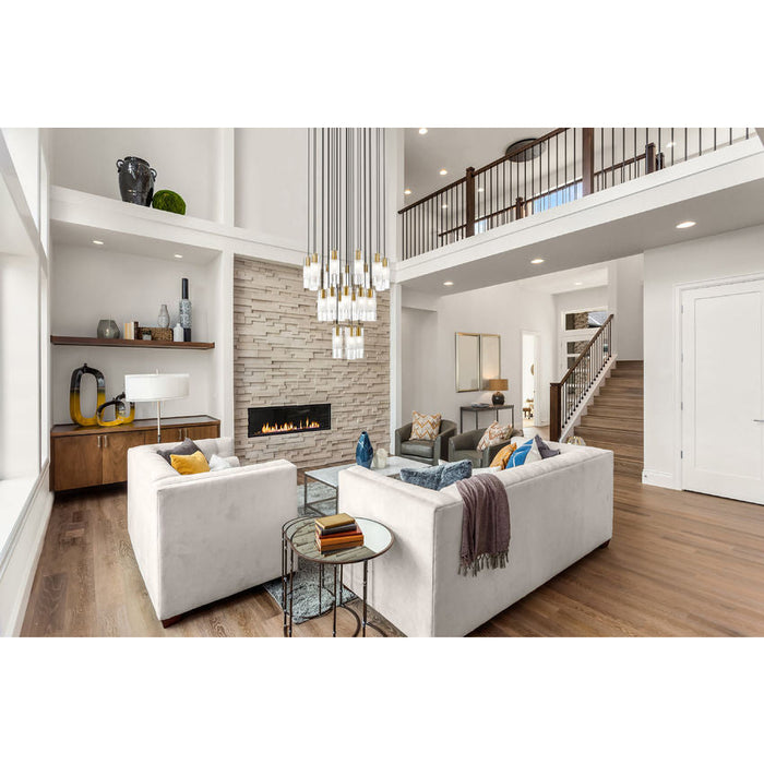 Alton Modern Gold 27 Light Pendant Z-Lite 824P-27R-MGLD | theLightShop