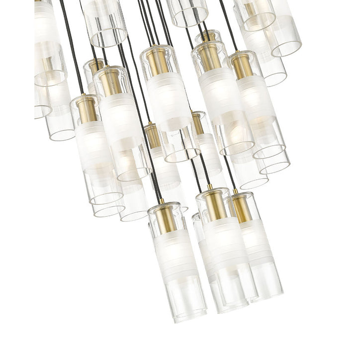 Alton Modern Gold 27 Light Pendant Z-Lite 824P-27R-MGLD | theLightShop