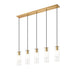 Alton Modern Gold 5 Light Linear Pendant Z-Lite 824P-5L-MGLD | theLightShop