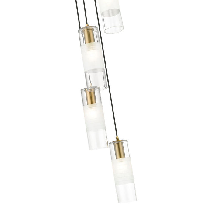 Alton Modern Gold 5 Light Pendant Z-Lite 824P-5R-MGLD | theLightShop