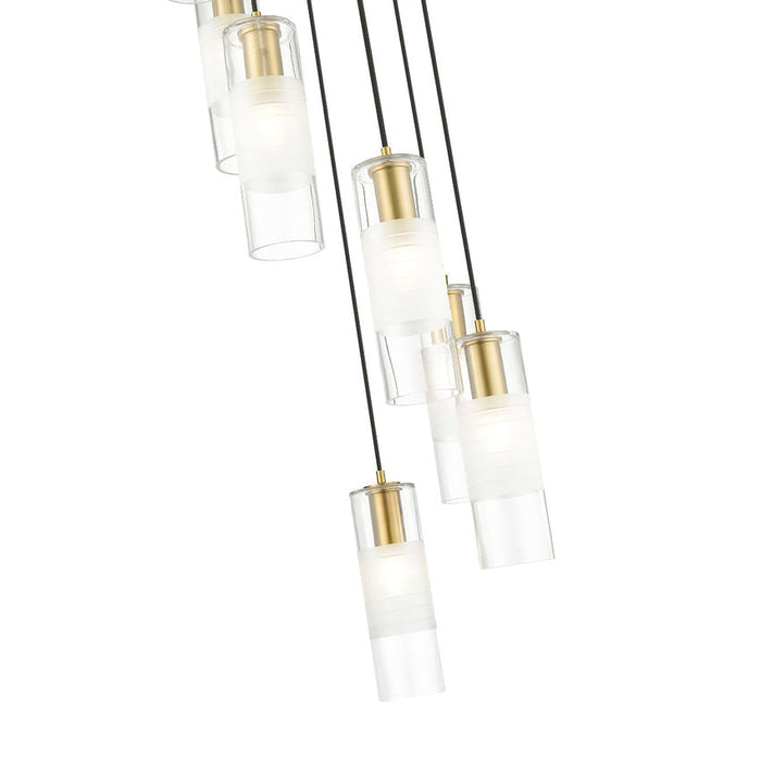 Alton Modern Gold 7 Light Pendant Z-Lite 824P-7R-MGLD | theLightShop