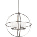 Alturas Brushed Nickel Chandelier - Chandeliers