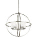 Alturas Brushed Nickel LED Chandelier - Chandeliers