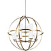 Alturas Satin Bronze Chandelier - Chandeliers