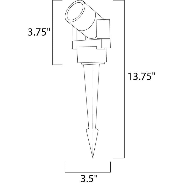 Alumilux Pathway Bronze LED Outdoor Pathway Light - Outdoor Pathway Light