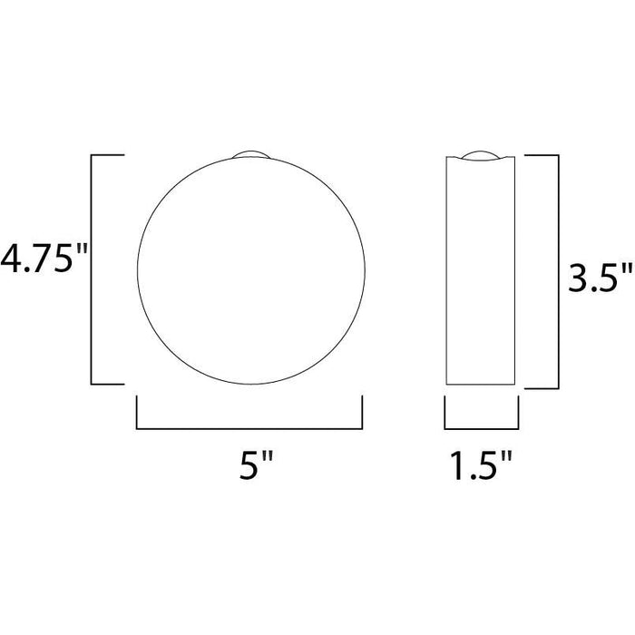 Alumilux Sconce Satin Aluminum LED Outdoor Wall Mount - Outdoor Wall Mount