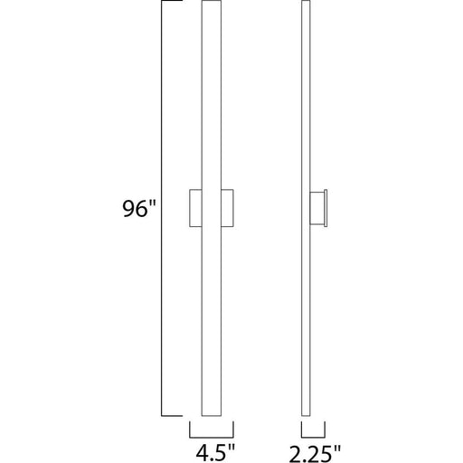 Alumilux Sconce White LED Outdoor Wall Mount - Outdoor Wall Mount