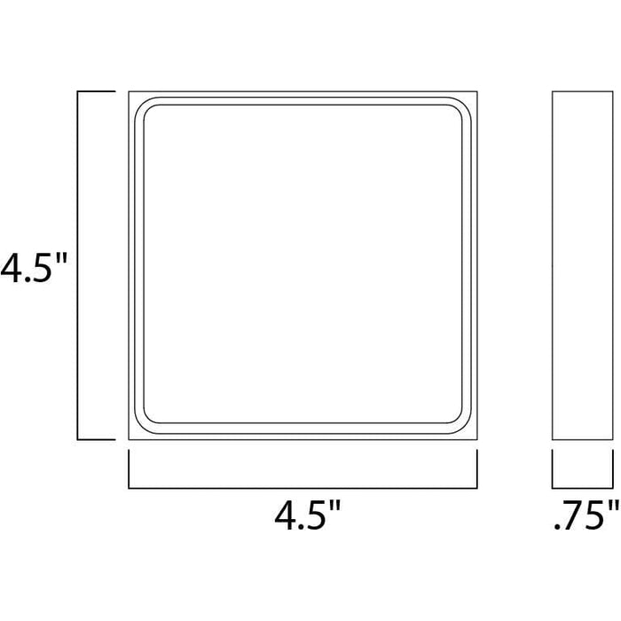 Alumilux Sconce White LED Outdoor Wall Mount - Outdoor Wall Mount