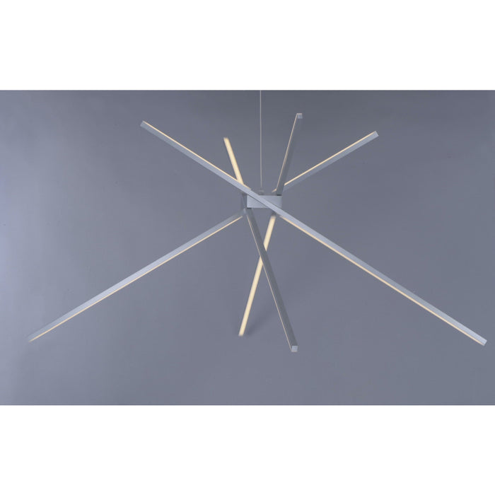 Alumilux Suspension Satin Aluminum LED Multi-Light Pendant - Pendants