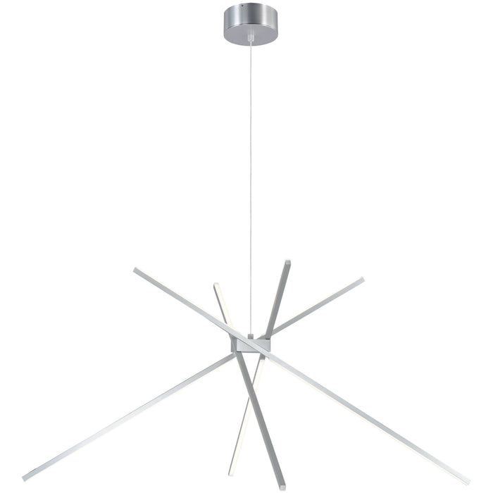Alumilux Suspension Satin Aluminum LED Multi-Light Pendant - Pendants
