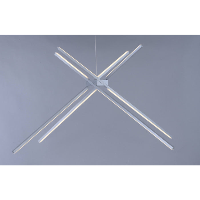 Alumilux Suspension Satin Aluminum LED Multi-Light Pendant - Pendants