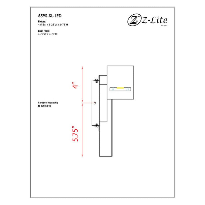 Amador Silver LED Outdoor Wall Sconce | theLightShop