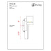 Amador Silver LED Outdoor Wall Sconce | theLightShop