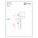 Amador Silver LED Outdoor Wall Sconce | theLightShop