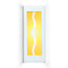 AmberWave Satin White Wall Sconce - Wall Sconce