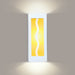AmberWave Satin White Wall Sconce - Wall Sconce