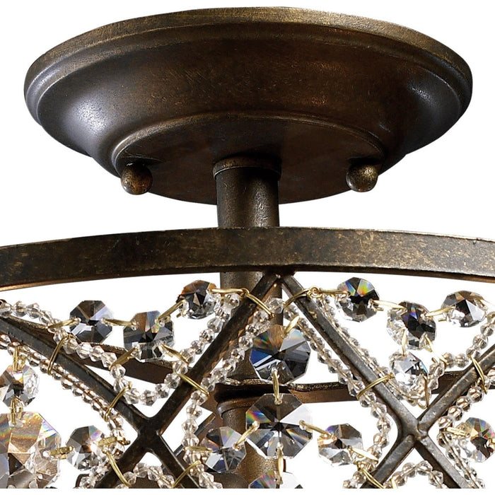 Amherst Antique Bronze Semi Flush Mount - Semi-Flushmounts