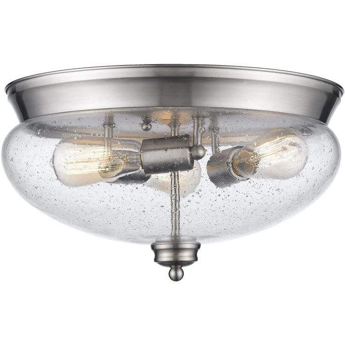 Amon Brushed Nickel Flushmount | theLightShop