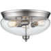 Amon Brushed Nickel Flushmount | theLightShop