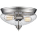 Amon Brushed Nickel Flushmount | theLightShop