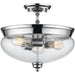 Amon Chrome Semi-Flushmount | theLightShop