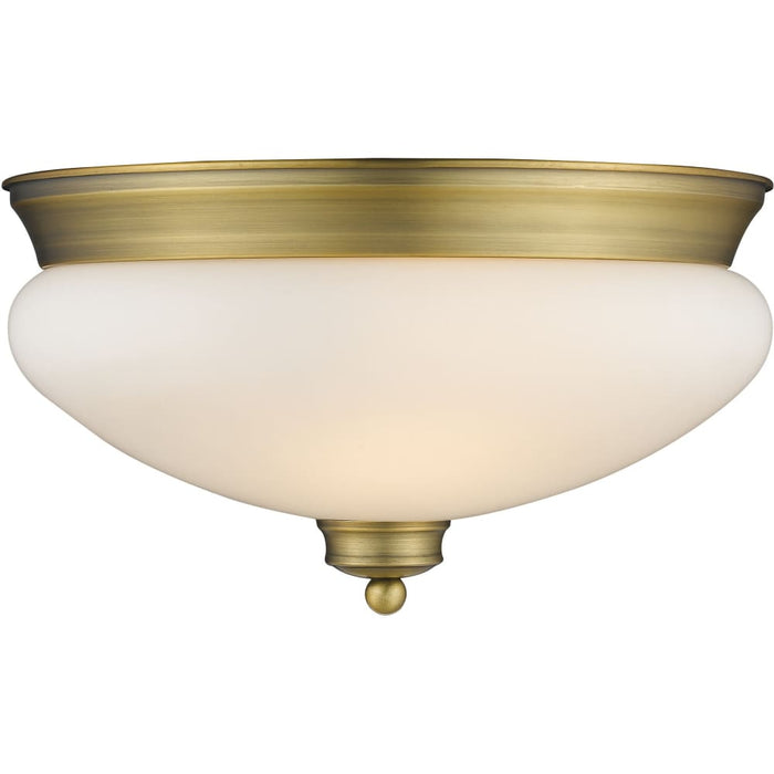 Amon Heritage Brass Flushmount | theLightShop