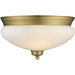 Amon Heritage Brass Flushmount | theLightShop