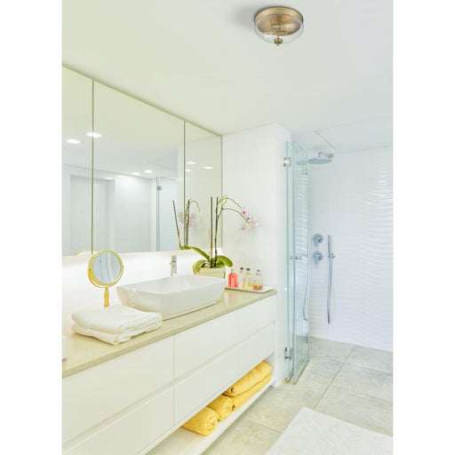 Amon Heritage Brass Flushmount | theLightShop