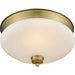 Amon Heritage Brass Flushmount | theLightShop